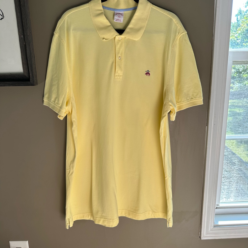 Brooks Brothers Light Yellow Polo Shirt